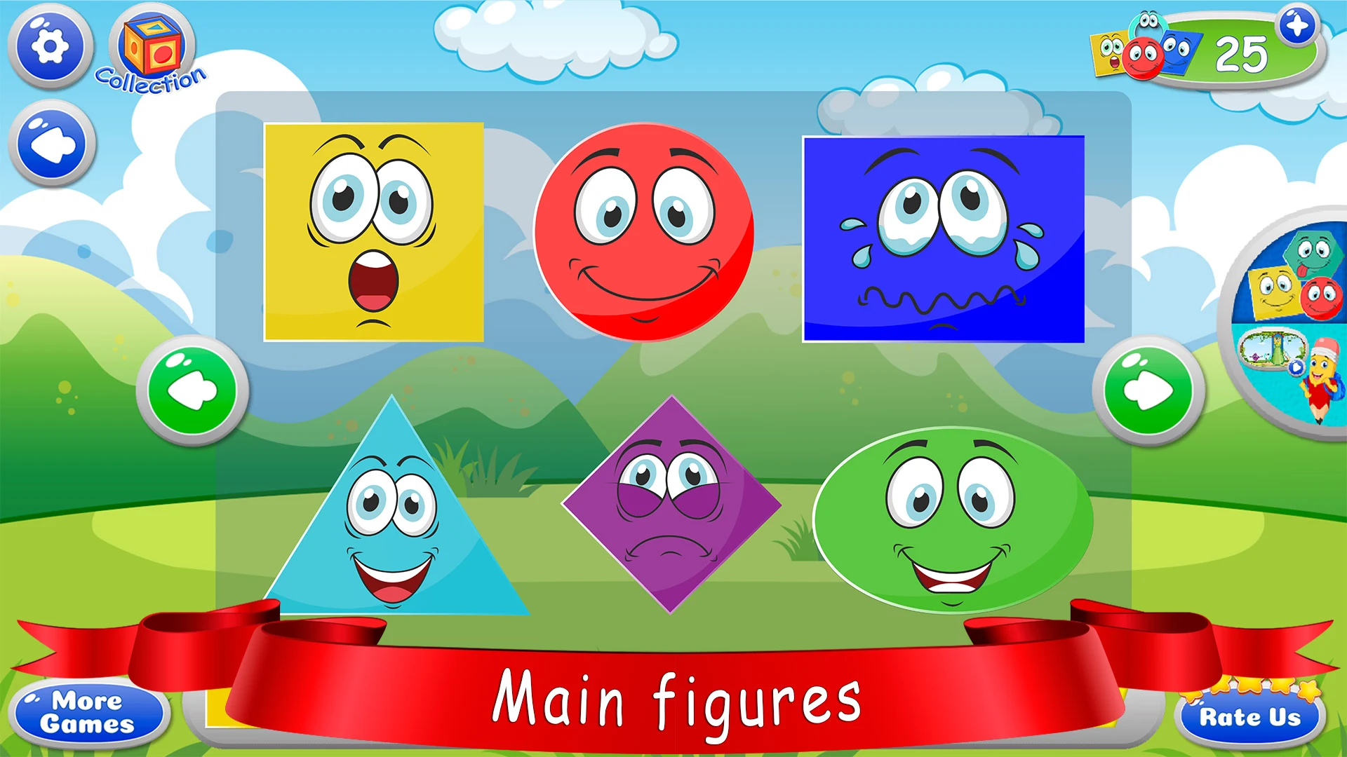 Learn shapes — kids games screenshot