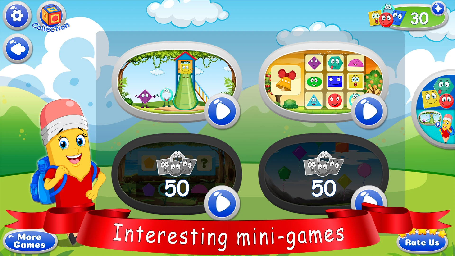 Learn shapes — kids games screenshot